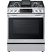 6.3 CF Gas Single Oven Slide-In Range, Instaview, Air Fry, ProBake,ThinQ - LSGL6335F