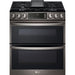 6.9 CF Smart Gas Double Slide-In, ProBake, Convection, InstaView,Air Fry - LTGL6937D