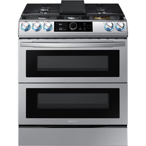 6.0 CF / 30" Gas Slide-In Range, Flex Duo, Convection, Air Fry, Wi-Fi - NX60T8751SS