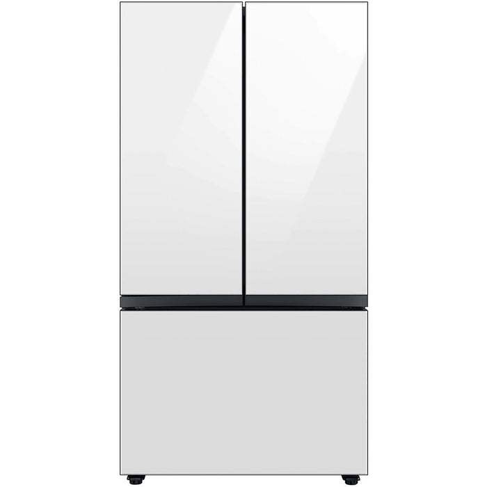 24 cf Smart BESPOKE 3Door Beverage Center in White Glass - RF24BB660012AA