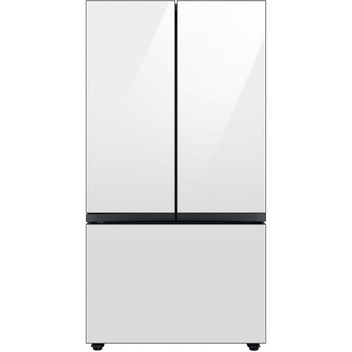 30 cf Smart BESPOKE 3-Door and Beverage Center in White Glass - RF30BB660012AA