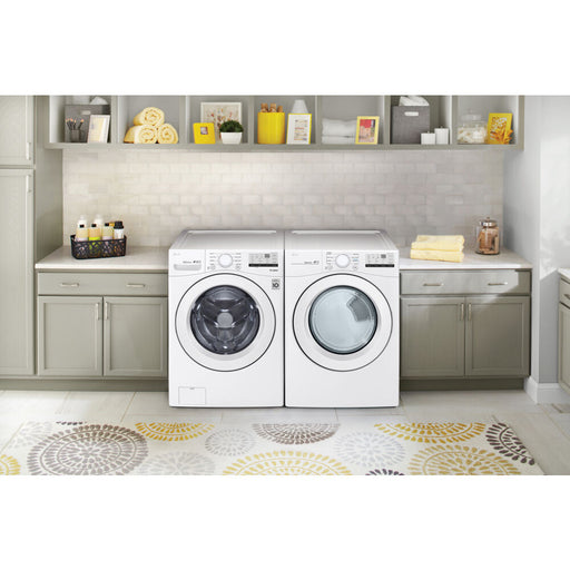 4.5 CF Front Load Washer (WM3400CW) & 7.4 CF Gas Dryer (DLG3401W) - WM3400CW-G-KIT